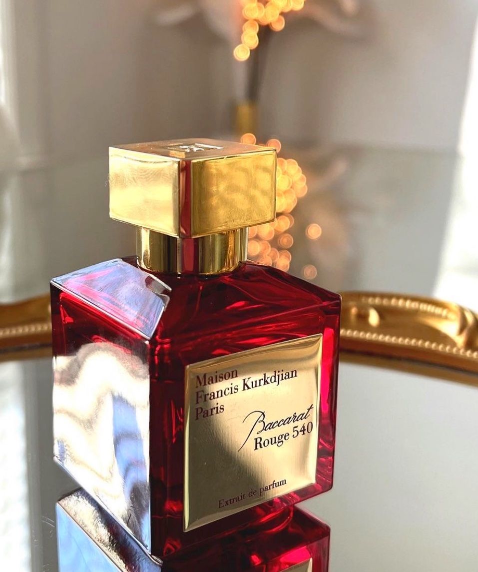 Unboxed view of Baccarat Rouge 540 Eau de Parfum, a sophisticated scent by Maison Francis Kurkdjian.