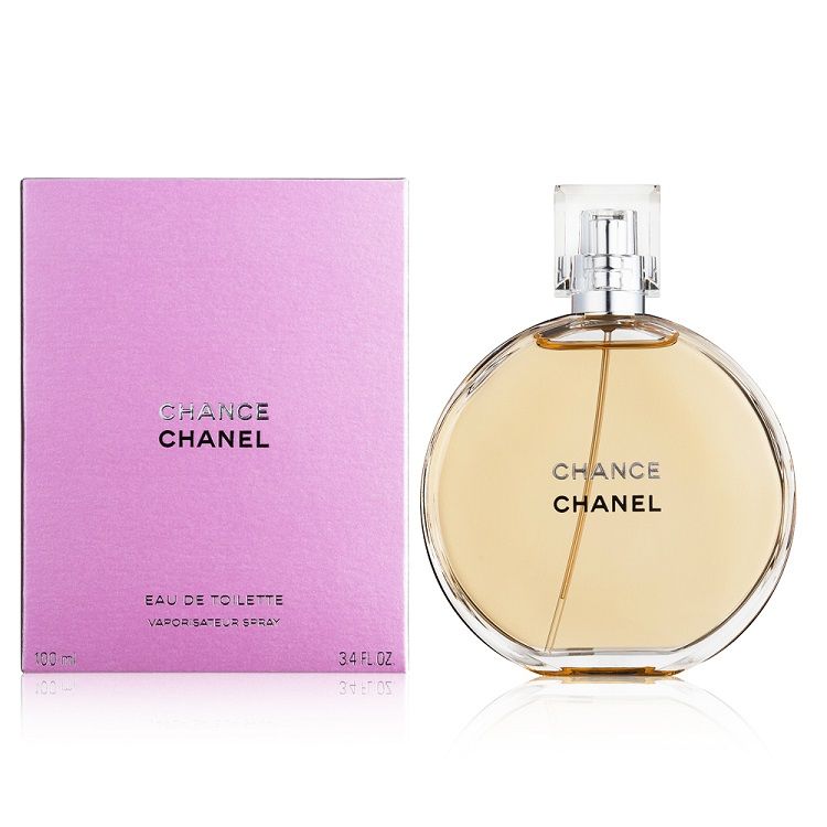 CHANEL Chance Eau De Toilette 100ml fragrance spray in a elegant bottle