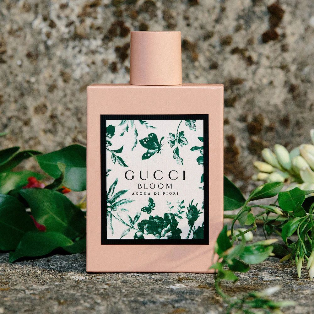 Gucci Bloom Acqua Di Fiori Eau de Toilette, 100ml perfume packaging and branding