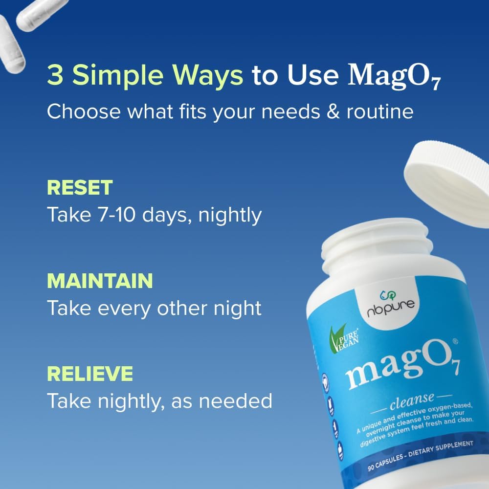 MagO7 - Natural Colon Cleanse & Detox - 180 Caps