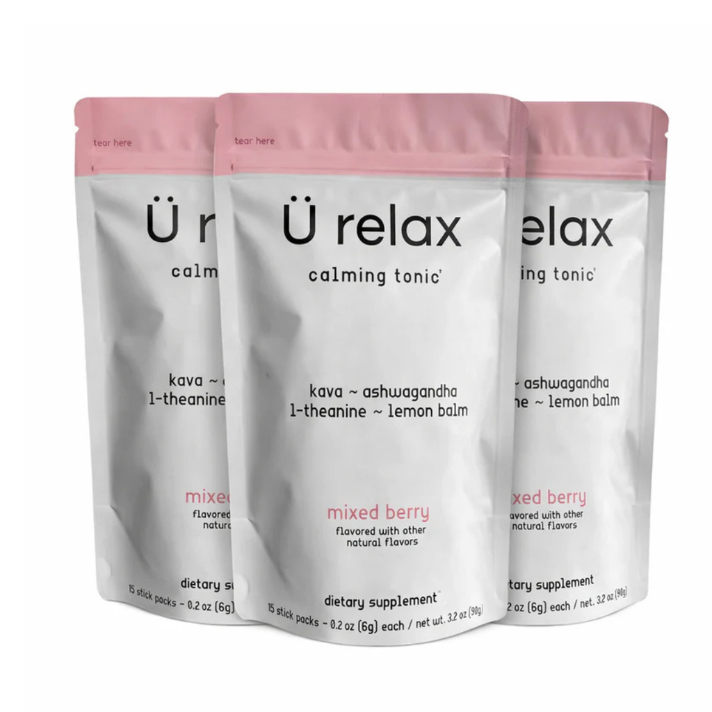 Ü Relax Calming Tonic (3 Packs) – Mixed Berry Stress Relief Supplement