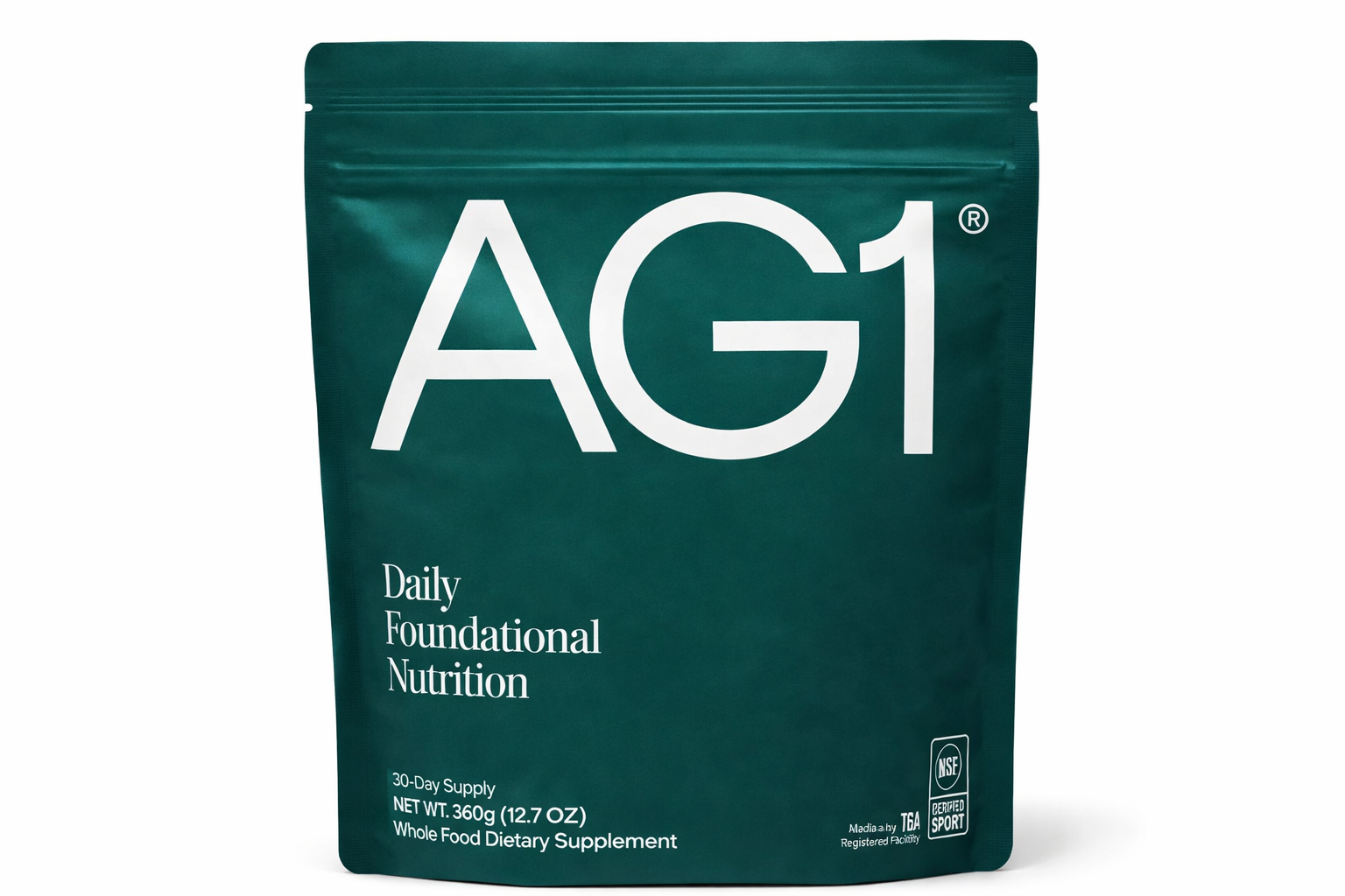 AG1 Daily Foundational Nutrition – Complete Greens Supplement (30-Day Supply)