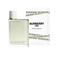 Bottle and packaging of Burberry Her Eau de Toilette on a white background