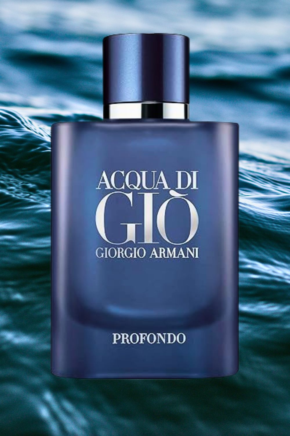 Back view of Giorgio Armani Acqua Di Gio Profondo 100ml Eau de Toilette fragrance packaging