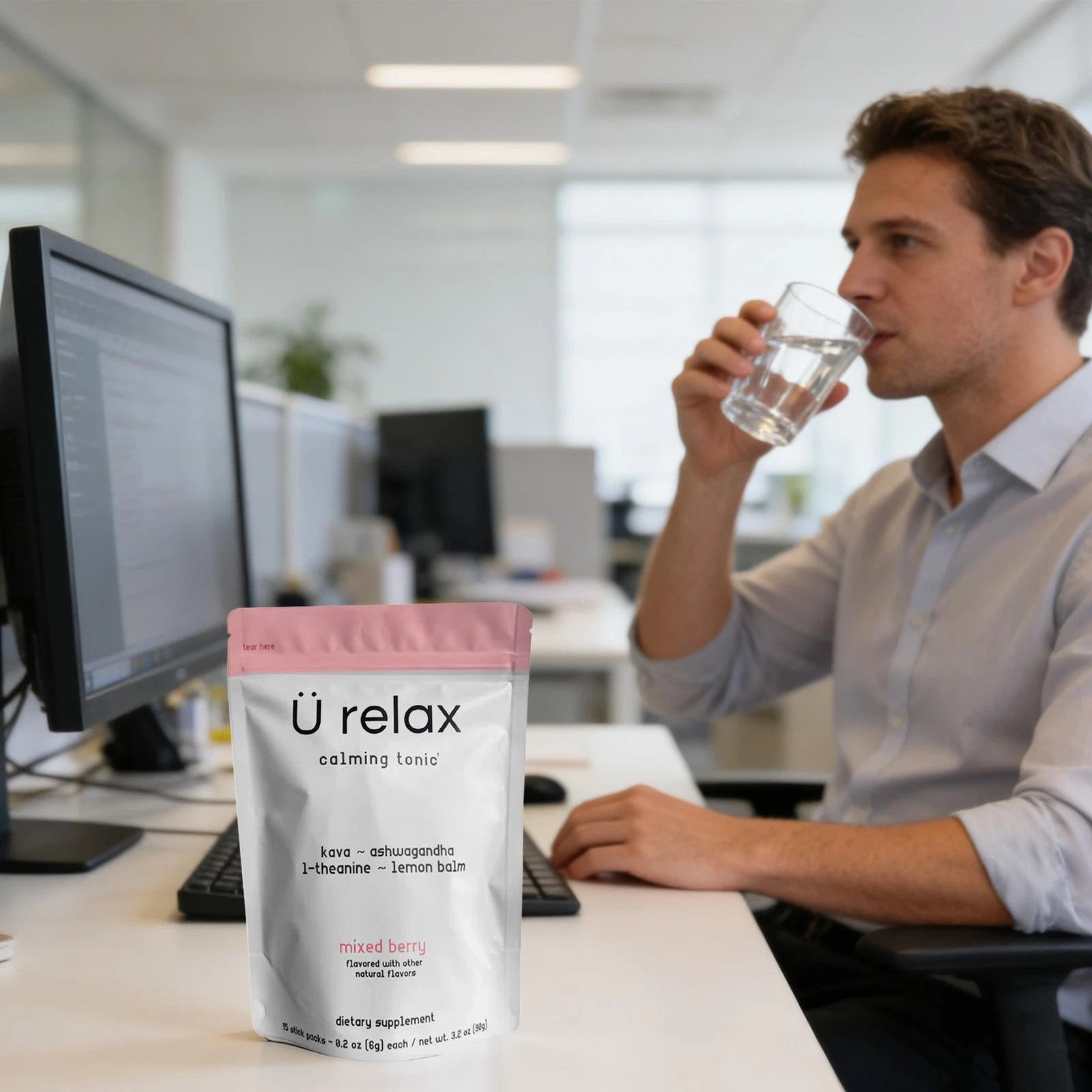 Ü Relax Calming Tonic (3 Packs) – Mixed Berry Stress Relief Supplement
