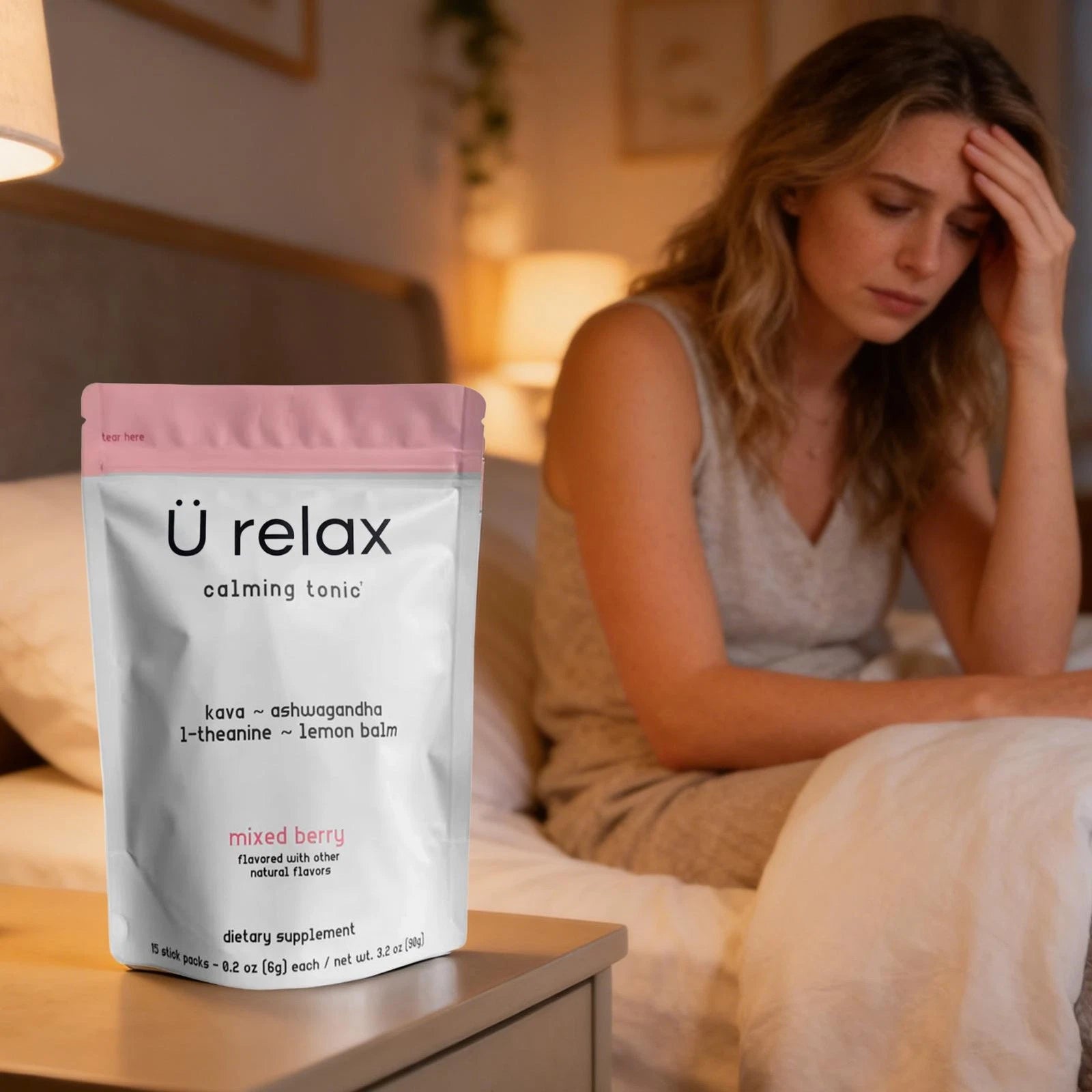 Ü Relax Calming Tonic (3 Packs) – Mixed Berry Stress Relief Supplement