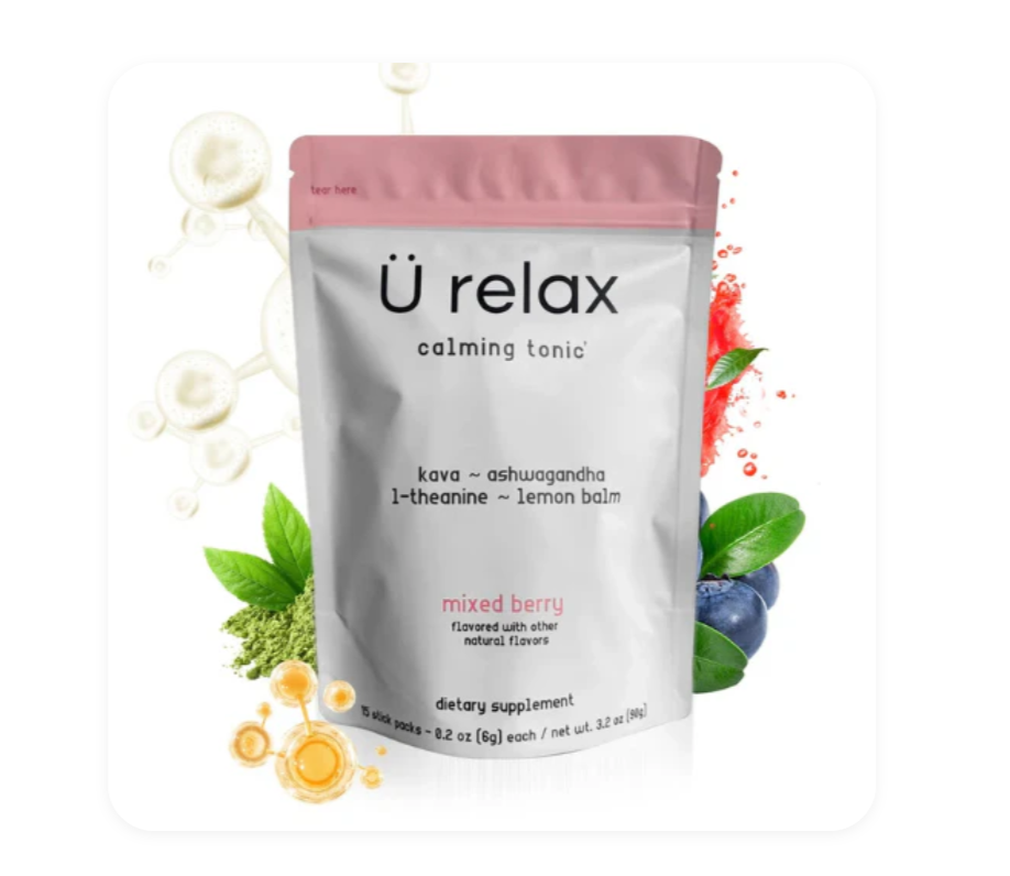 u relax calming tonic- 15 packets mixed berry flavor relax calming drink