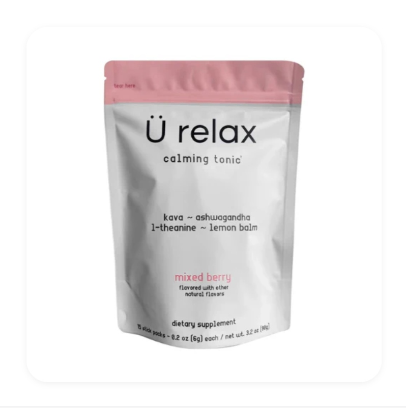 u relax calming tonic- 15 packets mixed berry flavor relax calming drink